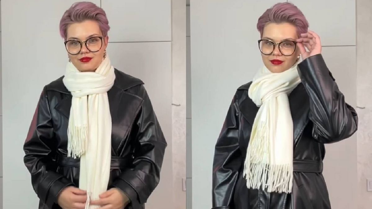 як зав'язати красиво шарф на пальто